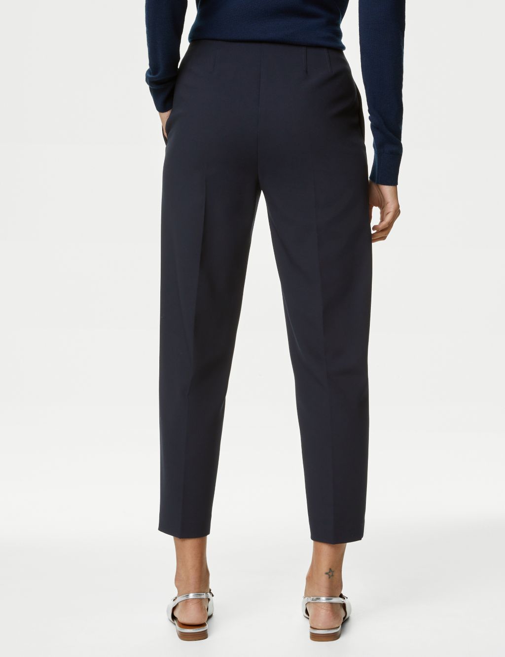 Tapered Ankle Grazer Trousers image 5