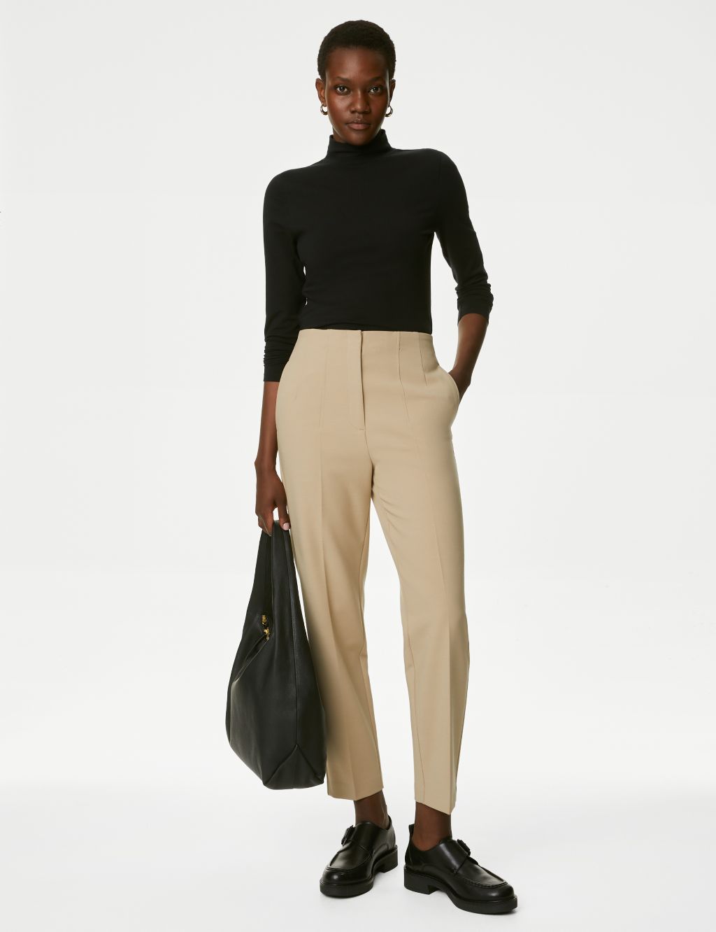 Tapered Ankle Grazer Trousers image 1
