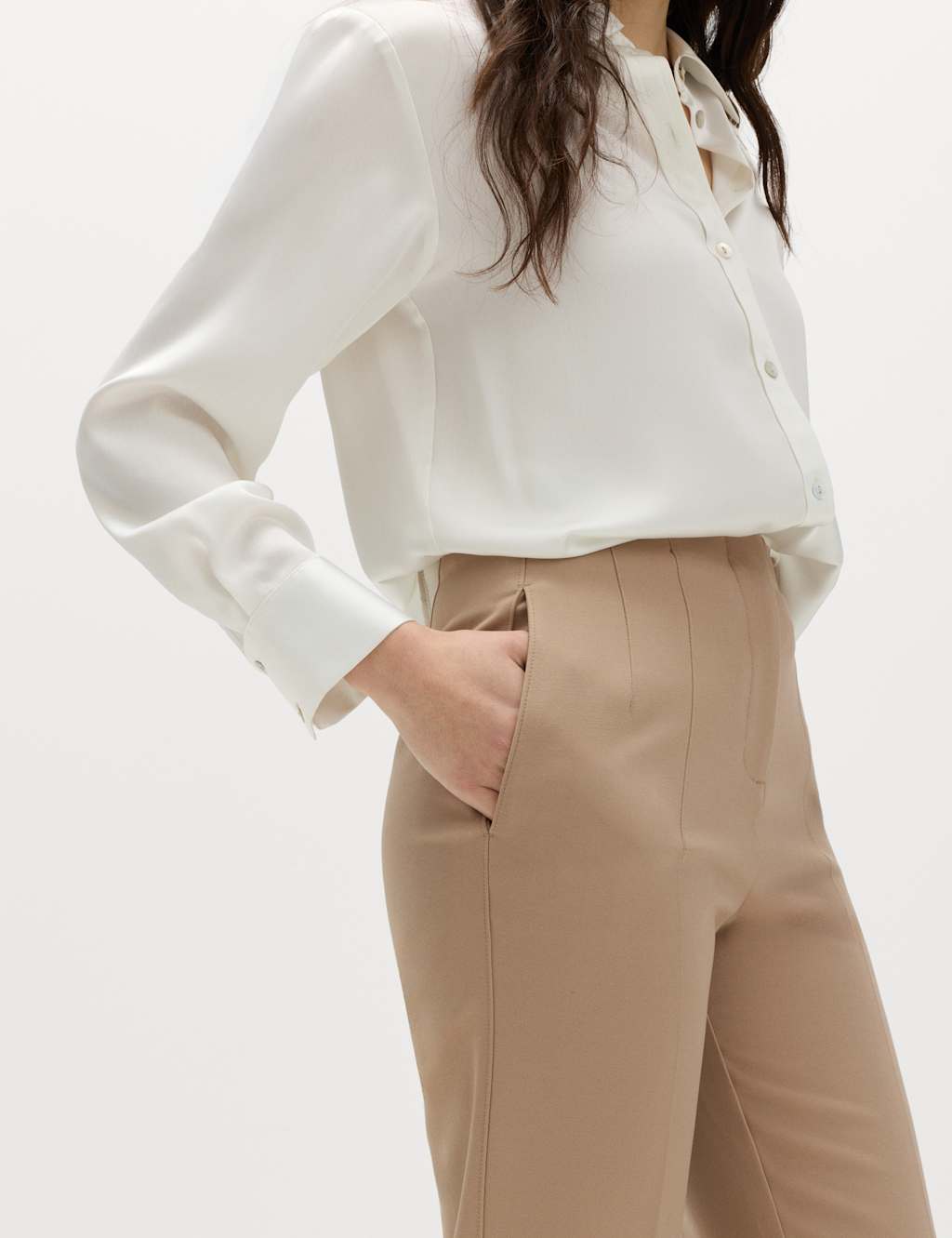 Women's Ribbed Tapered Trousers