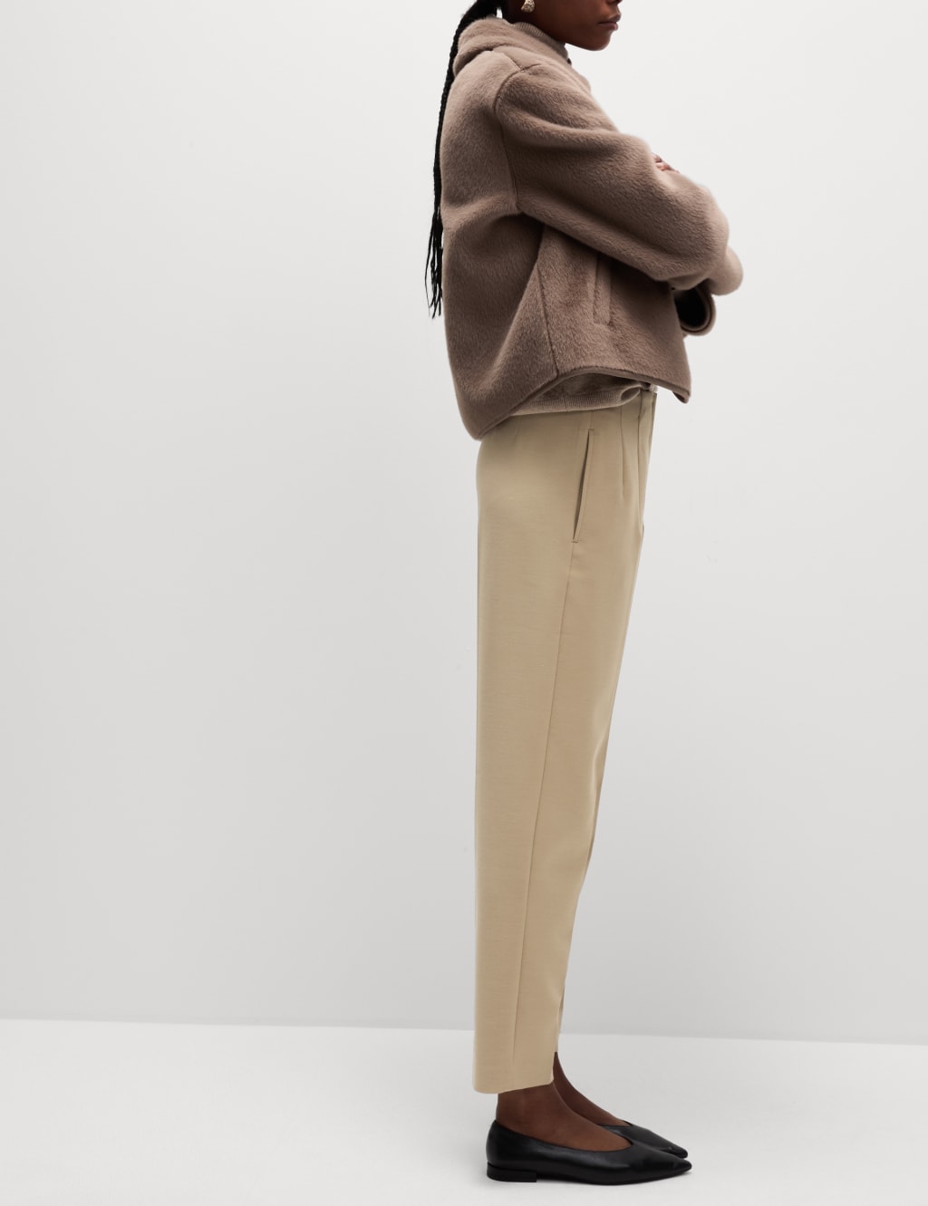Tapered Ankle Grazer Trousers image 3