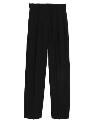 

M&S Collection Pantalón tobillero plisado tejidoWomens - Black, Black