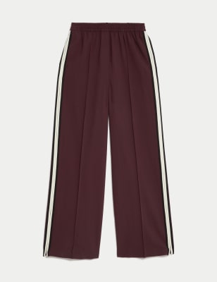 Side Stripe Wide Leg Trousers