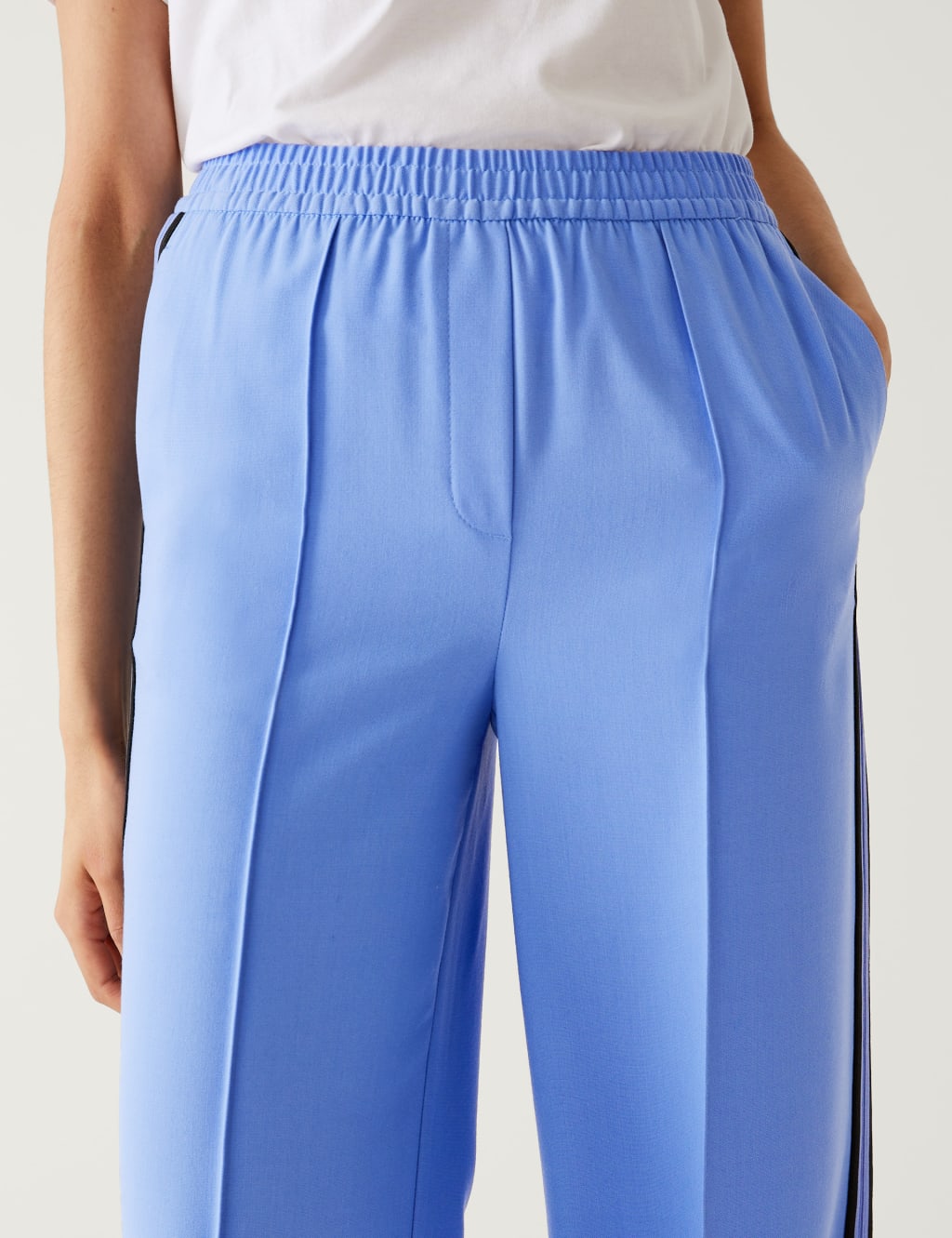 Side Stripe Wide Leg Trousers image 2