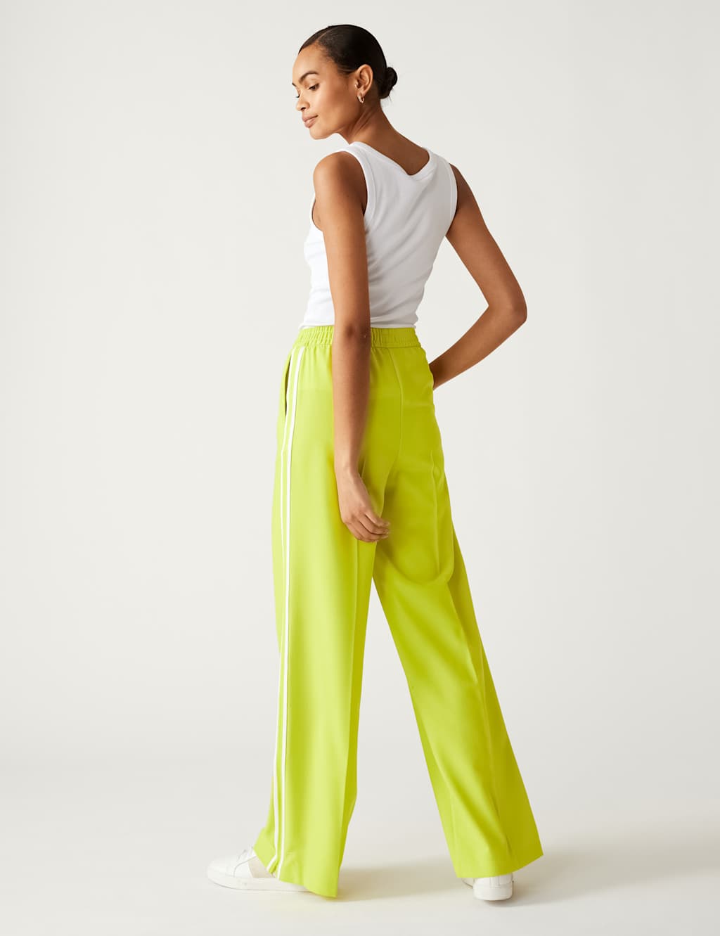 Side Stripe Wide Leg Trousers image 5