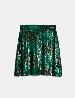 Glitter shop skirt m&s