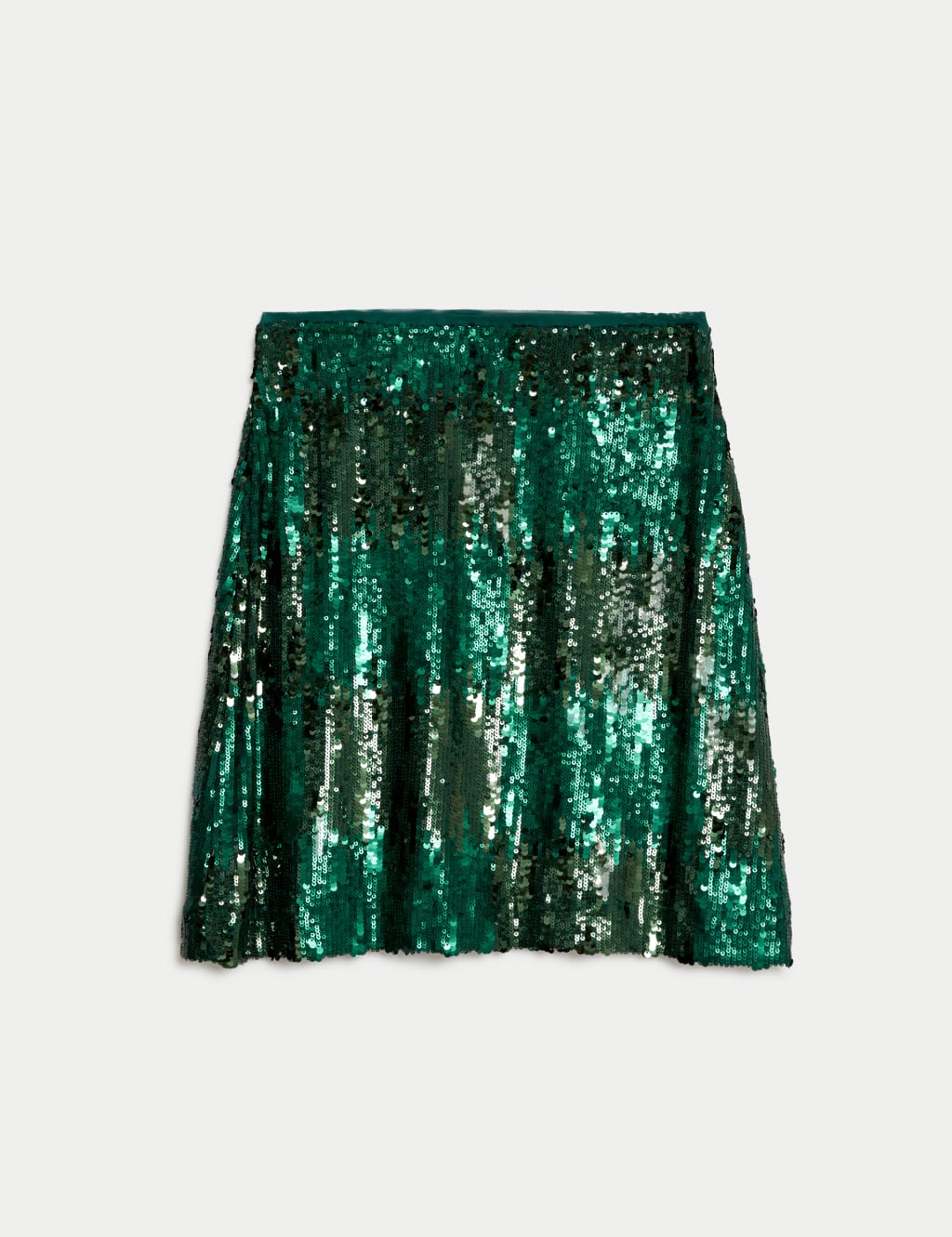 Sequin Mini A-Line Skirt image 2