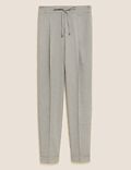 Woven Checked Tapered Ankle Grazer Trousers