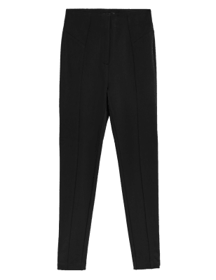 

Womens M&S Collection Eng geschnittene, knöchellange Hose mit Stretch - Black, Black