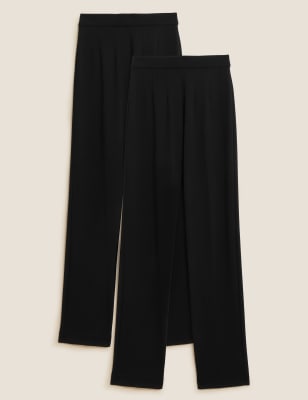 pull on jersey trousers