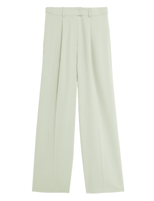 

M&S Collection Pantalón de pata ancha de marga con pinzasWomens - Light Mint, Light Mint