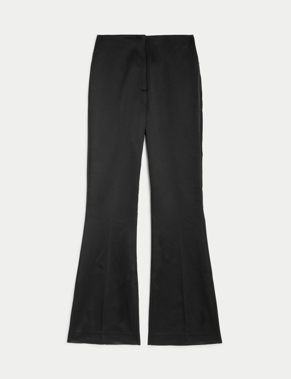 Satin Slim Fit Flare Trousers image 2