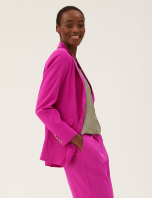 Hot pink sale suit jacket womens