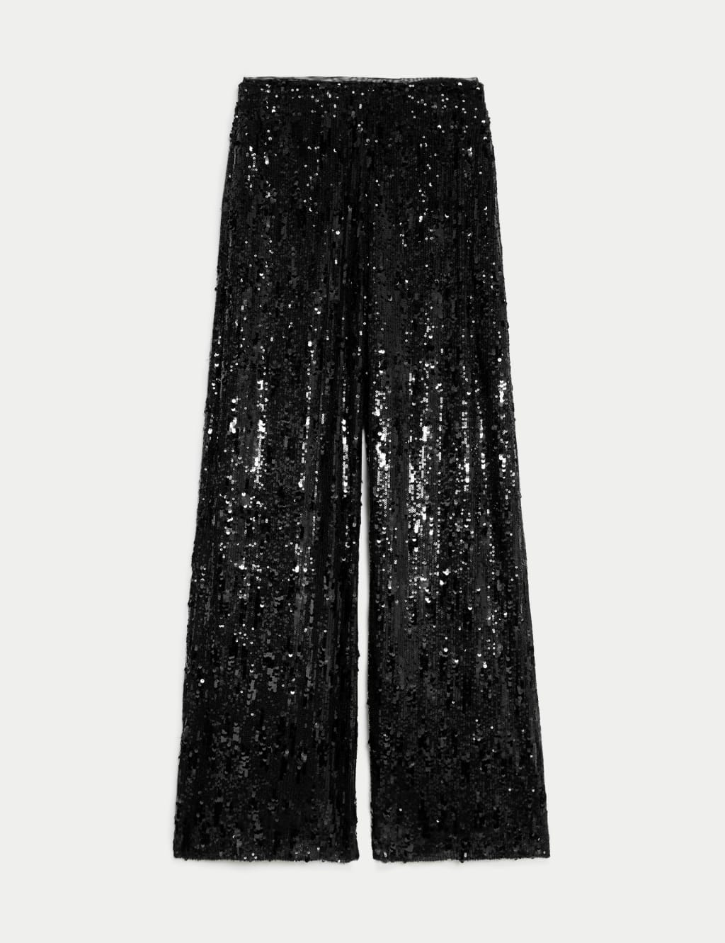 Sequin Elasticated Waist Wide Leg Trousers image 2