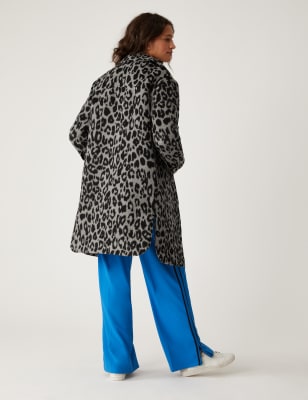 Animal Print Relaxed Longline Shacket