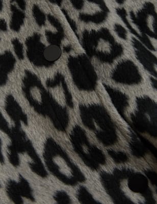 Animal Print Relaxed Longline Shacket