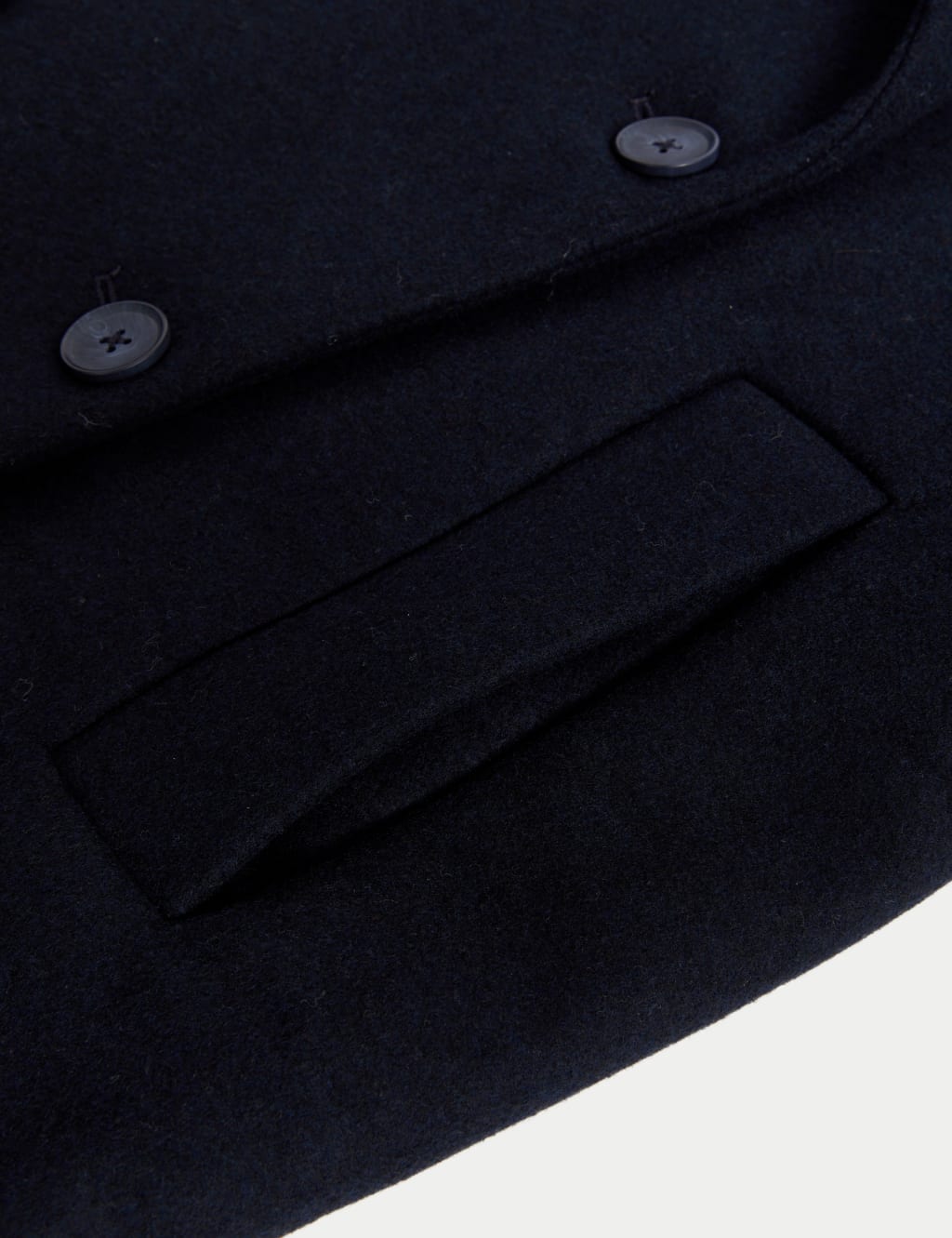 Wool Blend Relaxed Double Breasted Coat image 6