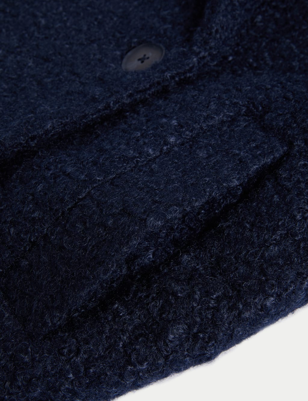 Textured Double Breasted Short Pea Coat image 6