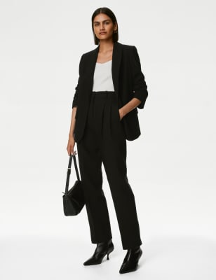 Crepe Relaxed Single Breasted Blazer, M&S Collection