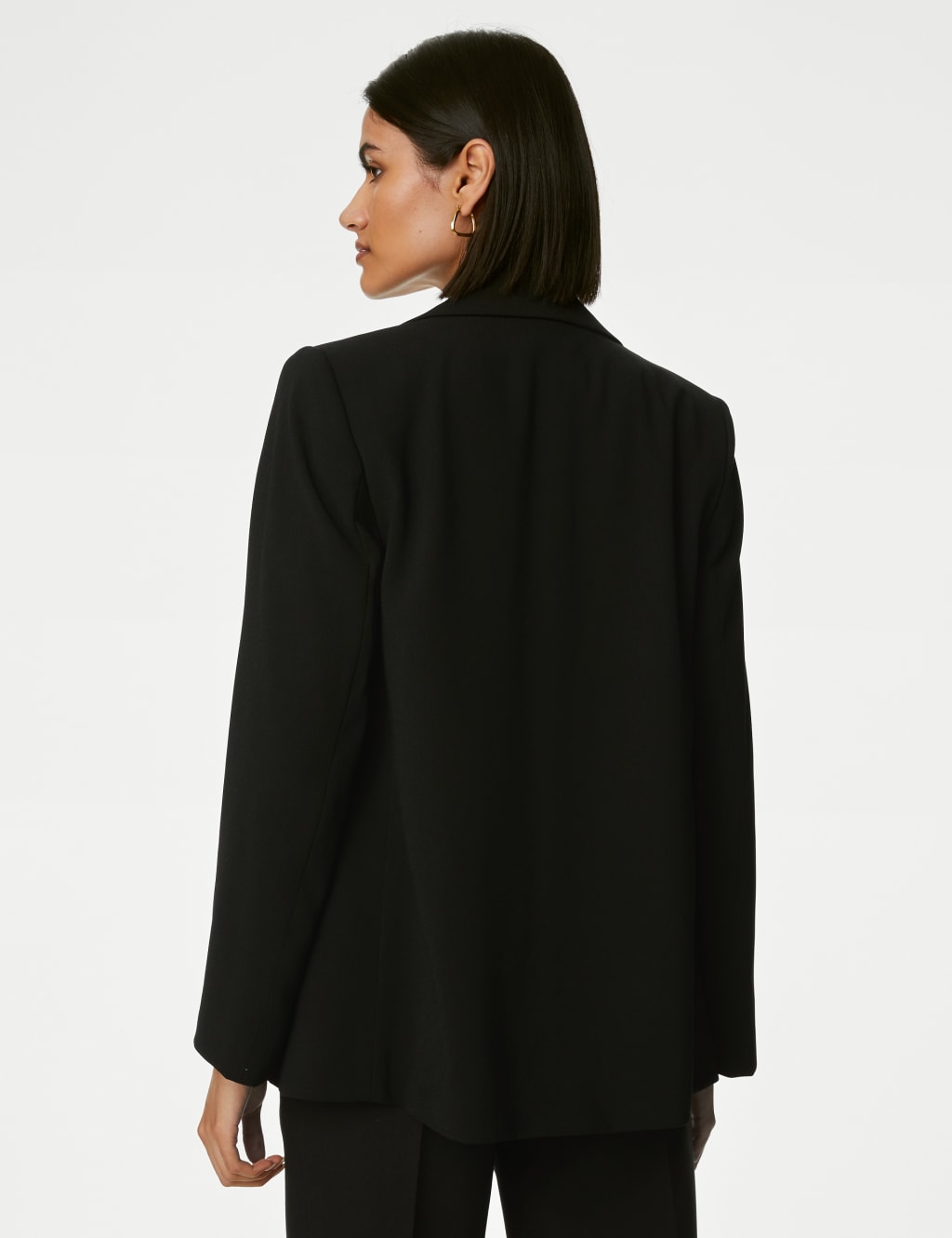 Crepe Relaxed Single Breasted Blazer image 5