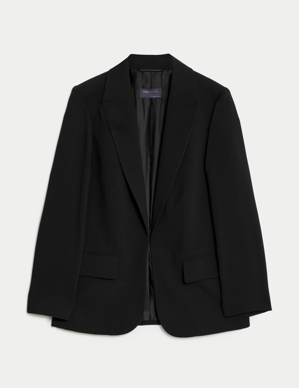 Crepe Relaxed Single Breasted Blazer image 2