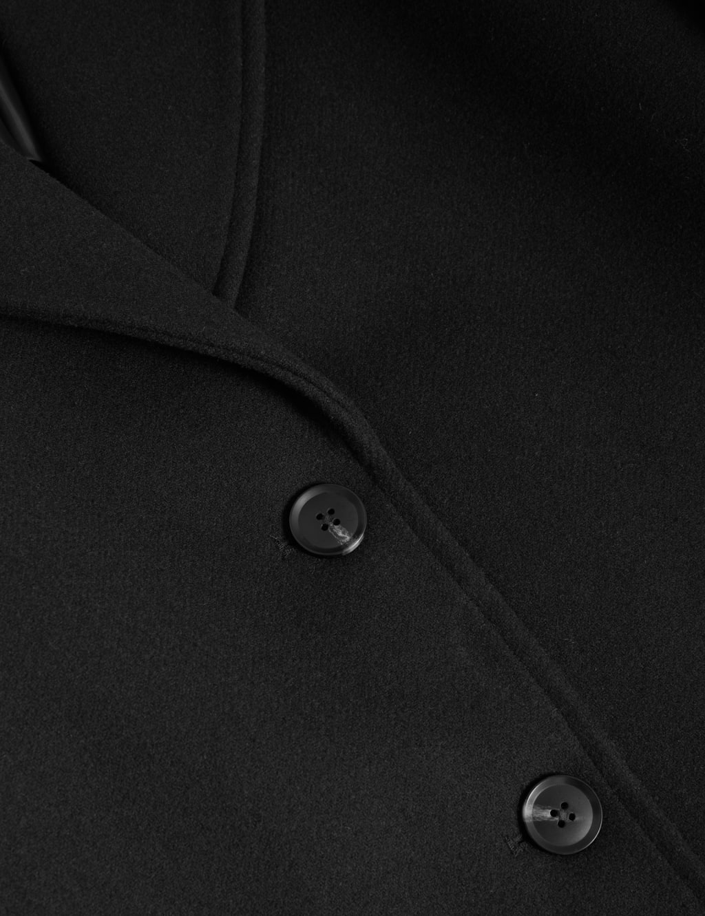 Belted Relaxed Coat with Wool image 8