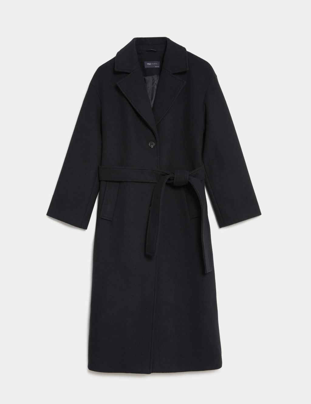 Belted Relaxed Coat with Wool image 2