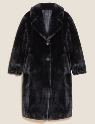 Marks and spencer faux cheap fur coat