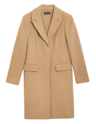 

Womens M&S Collection Longline Tailored Coat - Caramel, Caramel