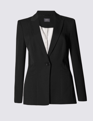 Staggered Seam Blazer | M&S Collection | M&S