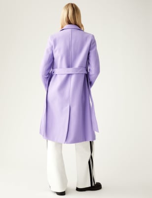 Marks and shop spencer lilac coat