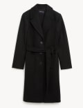 Belted Single Breasted Tailored Coat