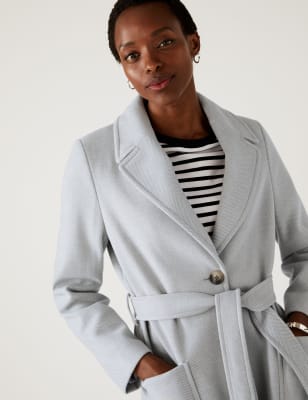 Herringbone 2025 wrap coat