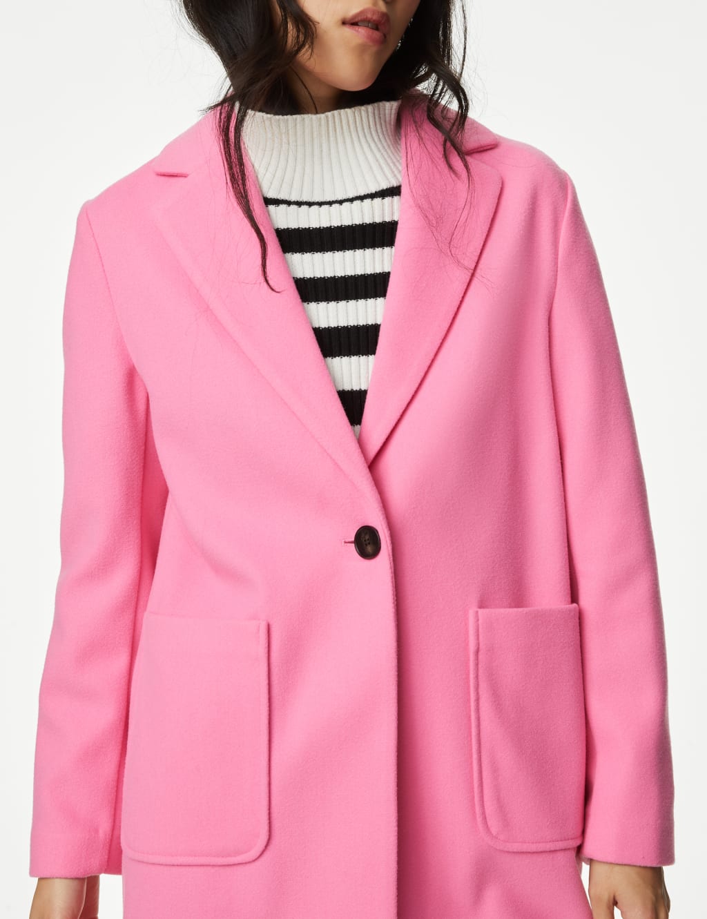 Relaxed Single Breasted Coat image 4