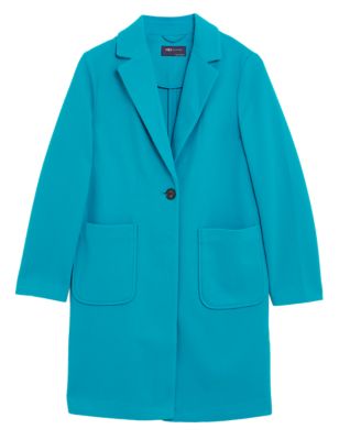 

Womens M&S Collection Relaxed Single Breasted Coatigan - Bright Turquoise, Bright Turquoise