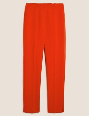 M&S Womens Slim Fit Ankle Grazer Trousers