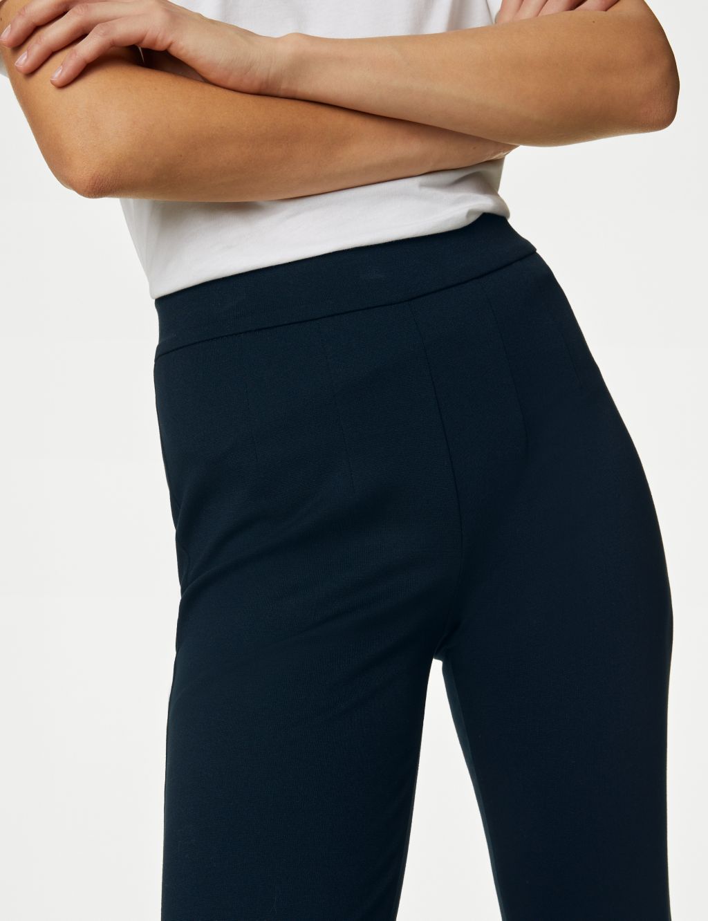 Jersey Flared Trousers image 3