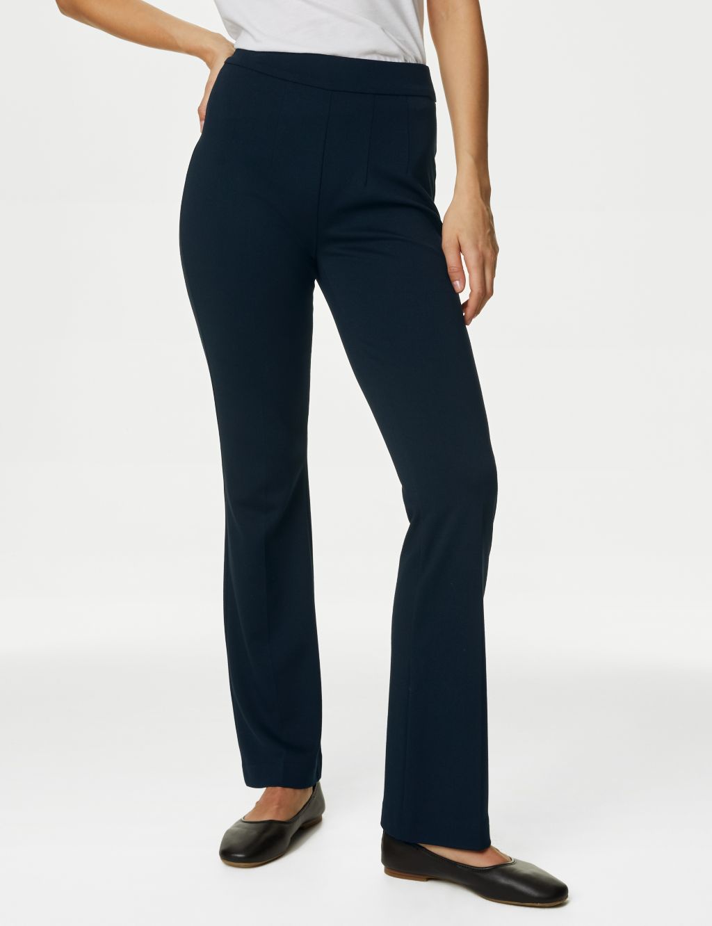 Jersey Flared Trousers image 4