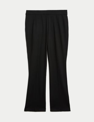 M&S Womens Jersey Flared Trousers