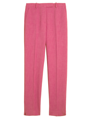 

Womens M&S Collection Slim Fit Ankle Grazer Trousers - Fuchsia, Fuchsia