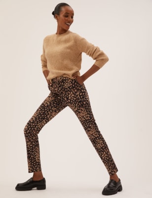 Animal print trousers h&m sale