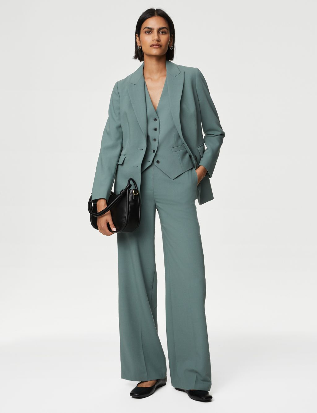 Woven Wide Leg Trousers image 1