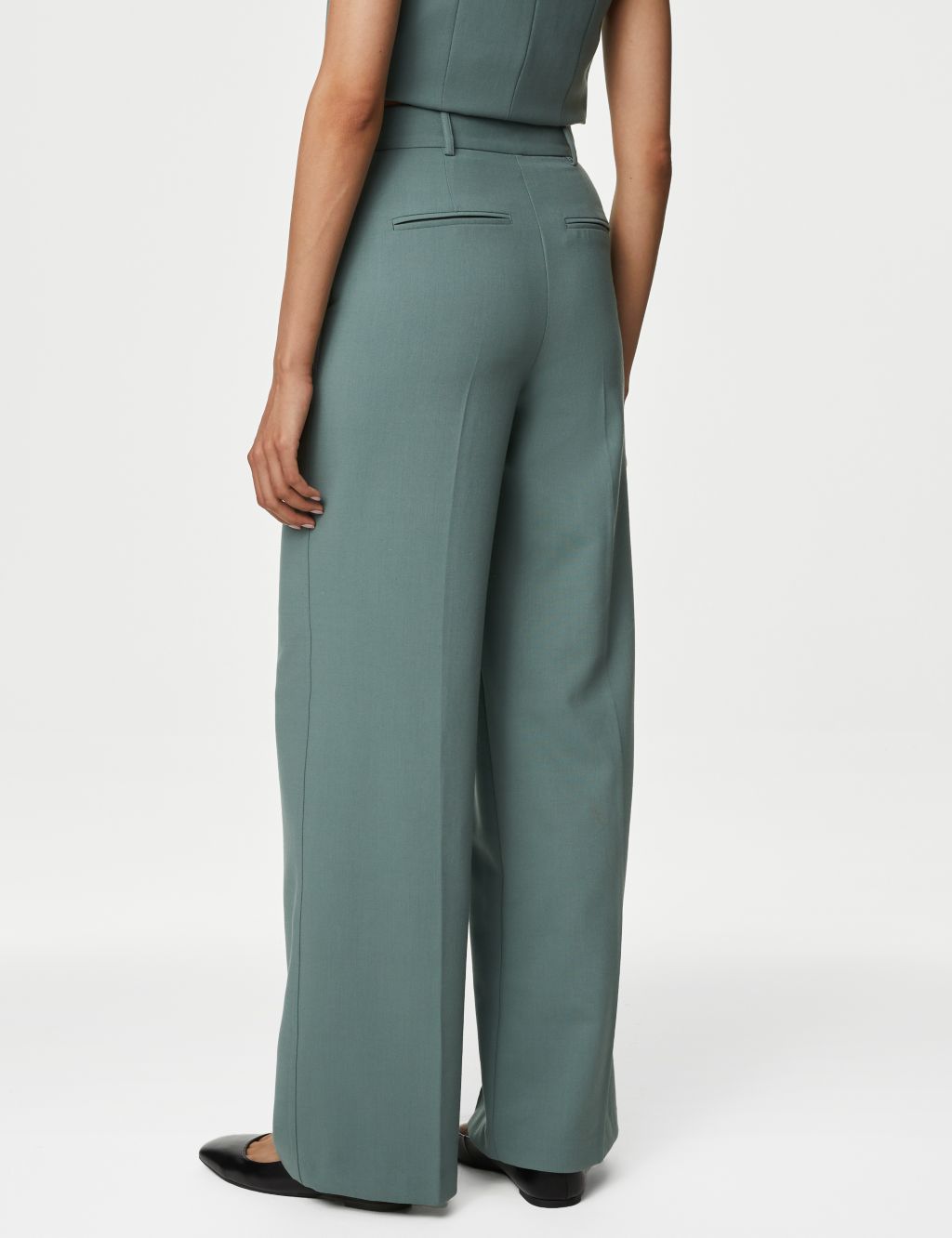 Woven Wide Leg Trousers image 5