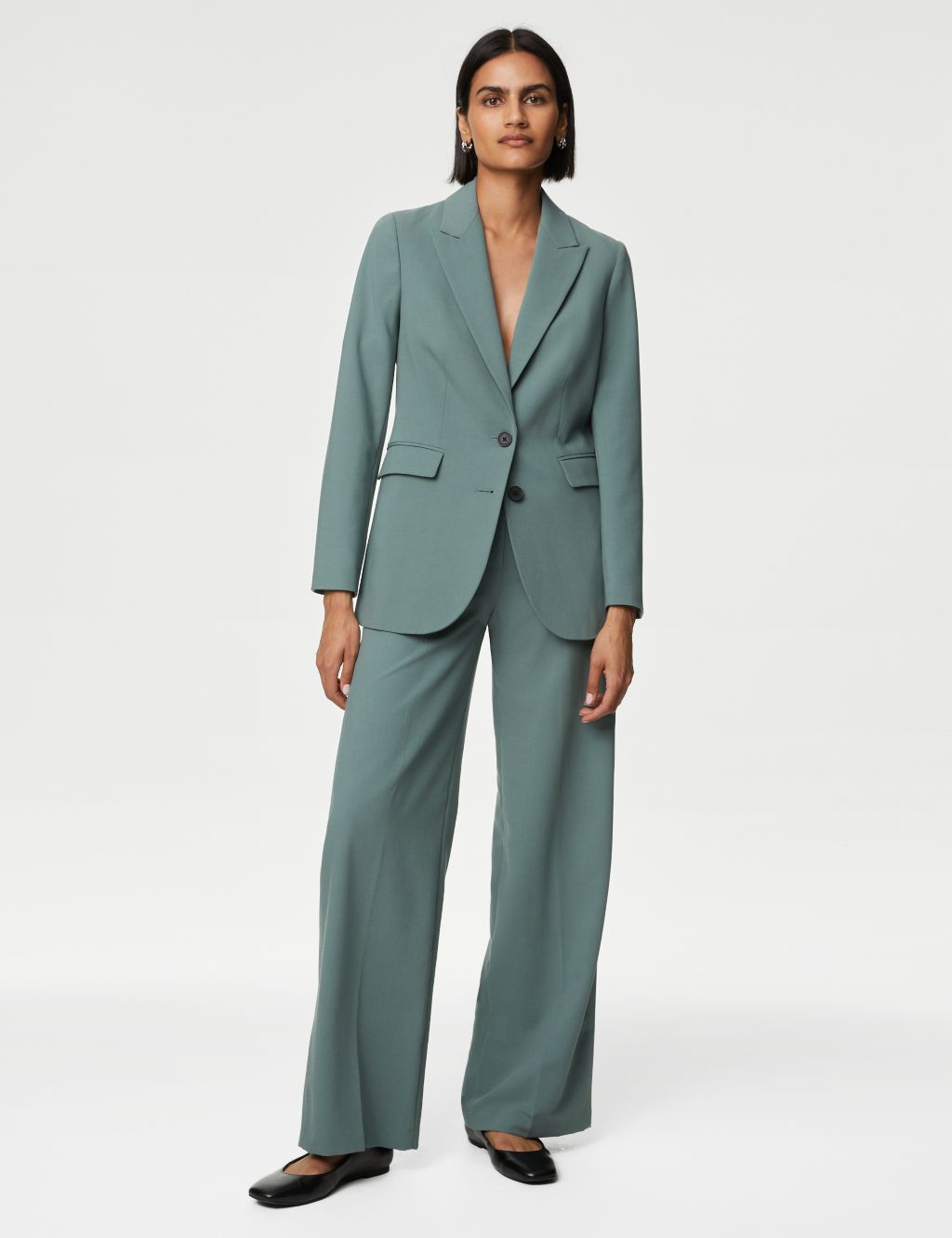 Woven Wide Leg Trousers image 6