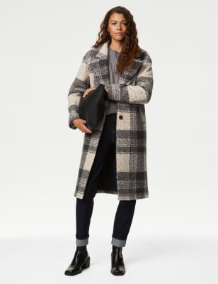 M&s on sale grey coat