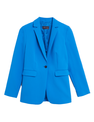 

Womens M&S Collection Tailored Single Breasted Blazer - Bright Blue, Bright Blue