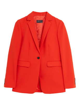 

Womens M&S Collection Tailored Single Breasted Blazer - Tomato, Tomato