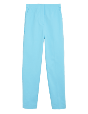 

M&S Collection Pantalón slim al tobillo con algodónWomens - Bright Turquoise, Bright Turquoise