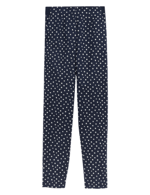 

M&S Collection Pantalón slim de algodón de toposWomens - Navy Mix, Navy Mix