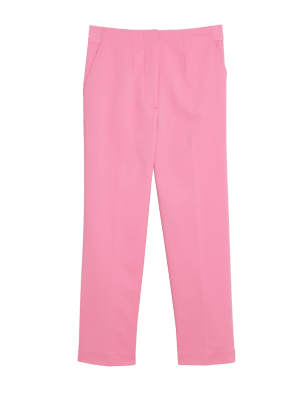 

Womens M&S Collection Schmal geschnittene 3/4-Hose aus Baumwollmischgewebe - Pink, Pink