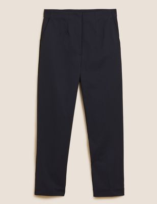 Slim Leg Ankle Grazer Trousers | M&S Collection | M&S
